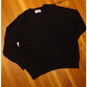 Old Navy Recycled Material Black Knit Crew Neck Sweater Size XS